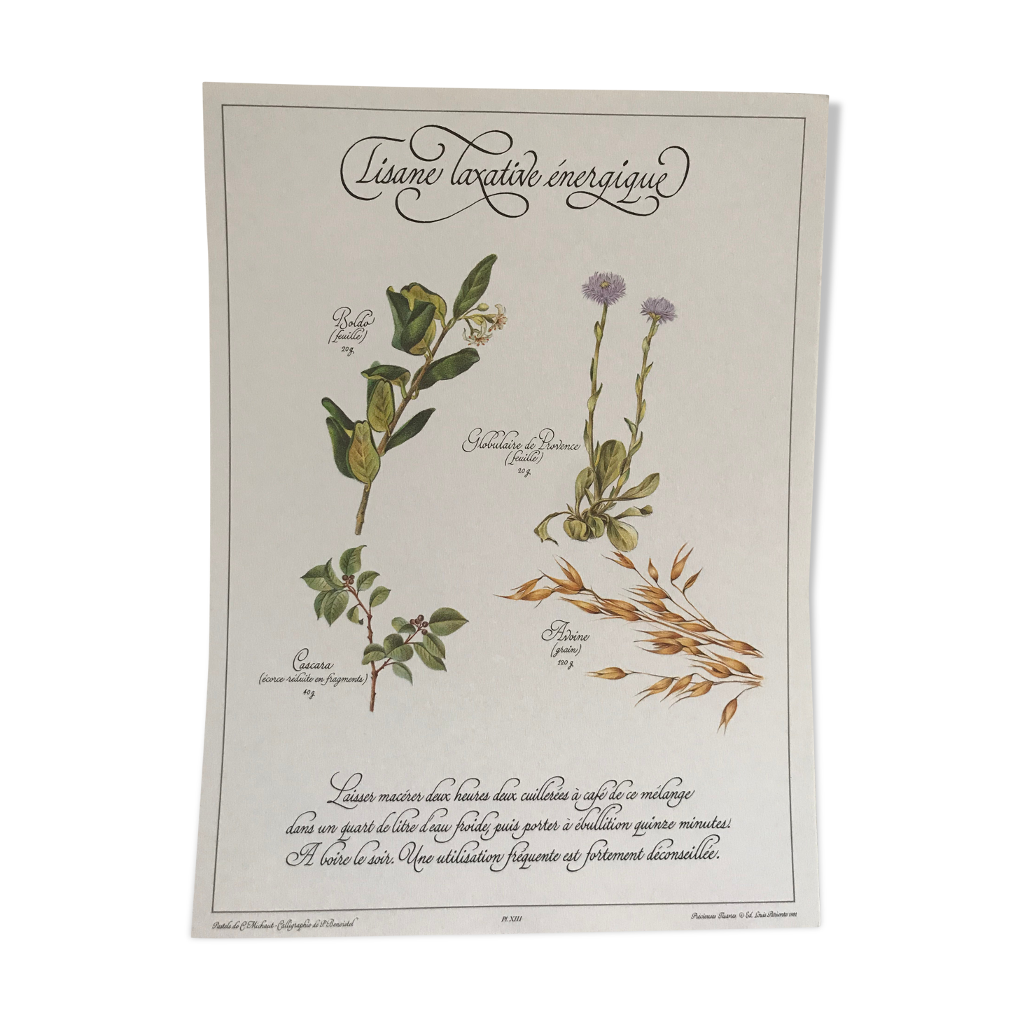 Vintage botanical board