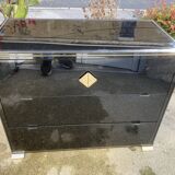 Chest of drawers 3 drawers Pierre Vandel in glass