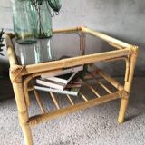 Table basse rotin
