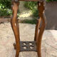 Old harness in wood with marble top