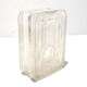 1970s modernist crystal vase, noritake, japan