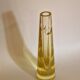 Bohemian soliflore vase, citrine glass