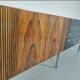 Vintage rosewood sideboard, chrome 1960