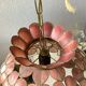 Suspension in mother-of-pearl shell and bohemian brass