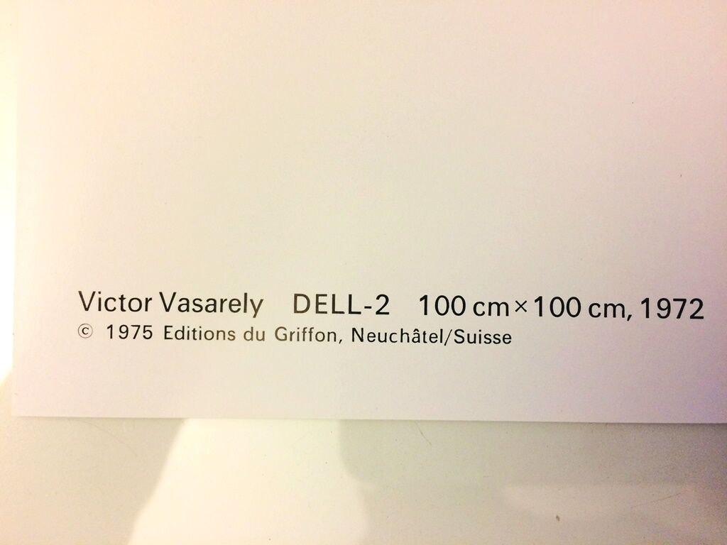 Lithograph "Dell - 2" Victor Vasarely by Éditions du Griffon