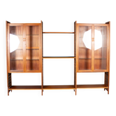 Retro Teak 1960s Mid Century Three Bay Ladder Shelving System