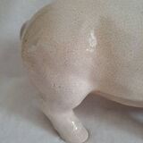 Statue. Cracked ceramic pig.
