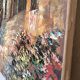 Vintage oil painting "Mediterranean Seaside" – Signed Rossini