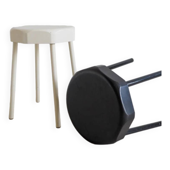 Pair of Vynco Lux capsule stools