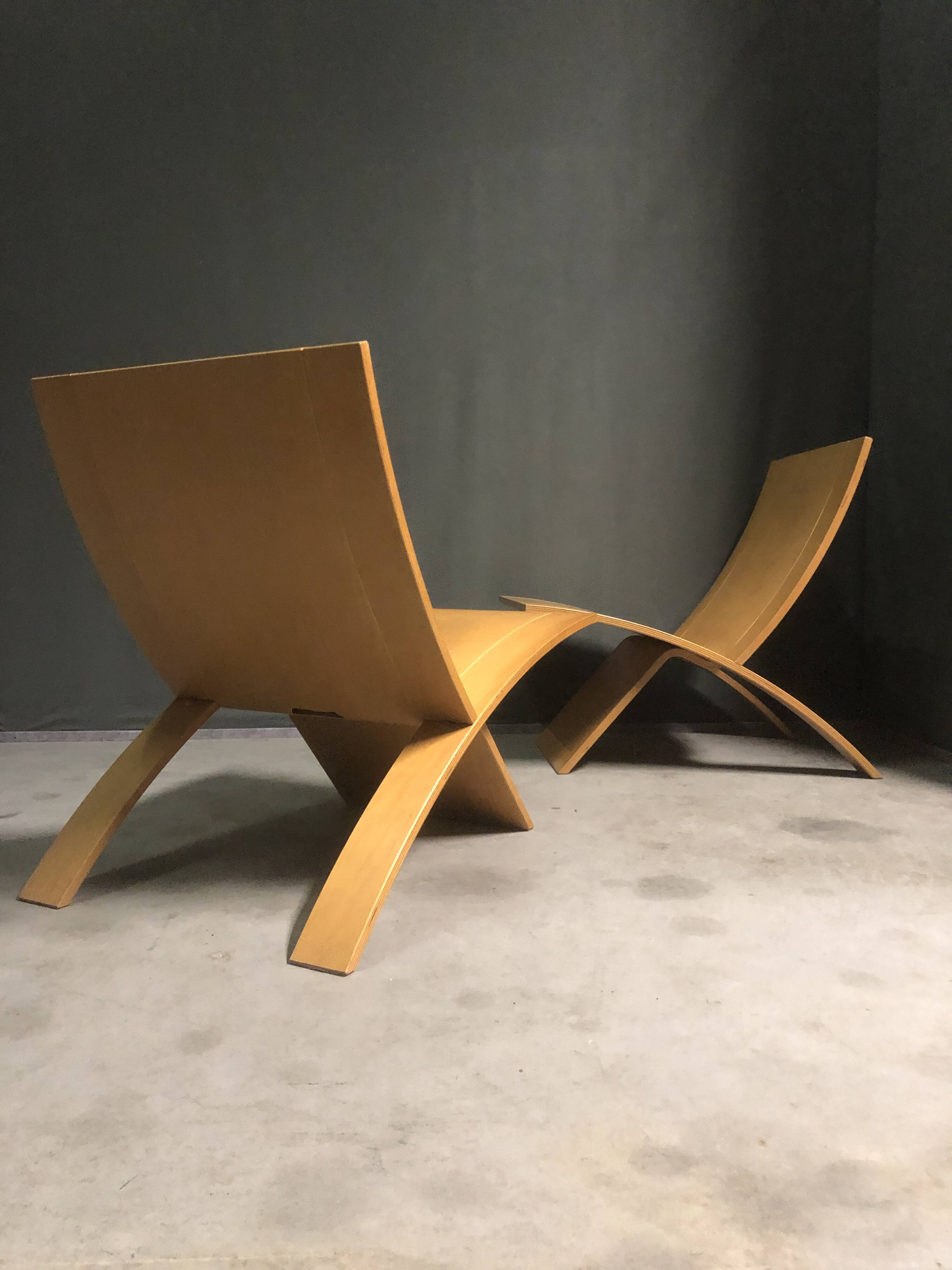 Pair of Laminex lounge chairs by Jens Nielsen, 1960s