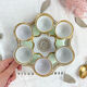 Set de 6 coquetiers vintage en porcelaine de limoges