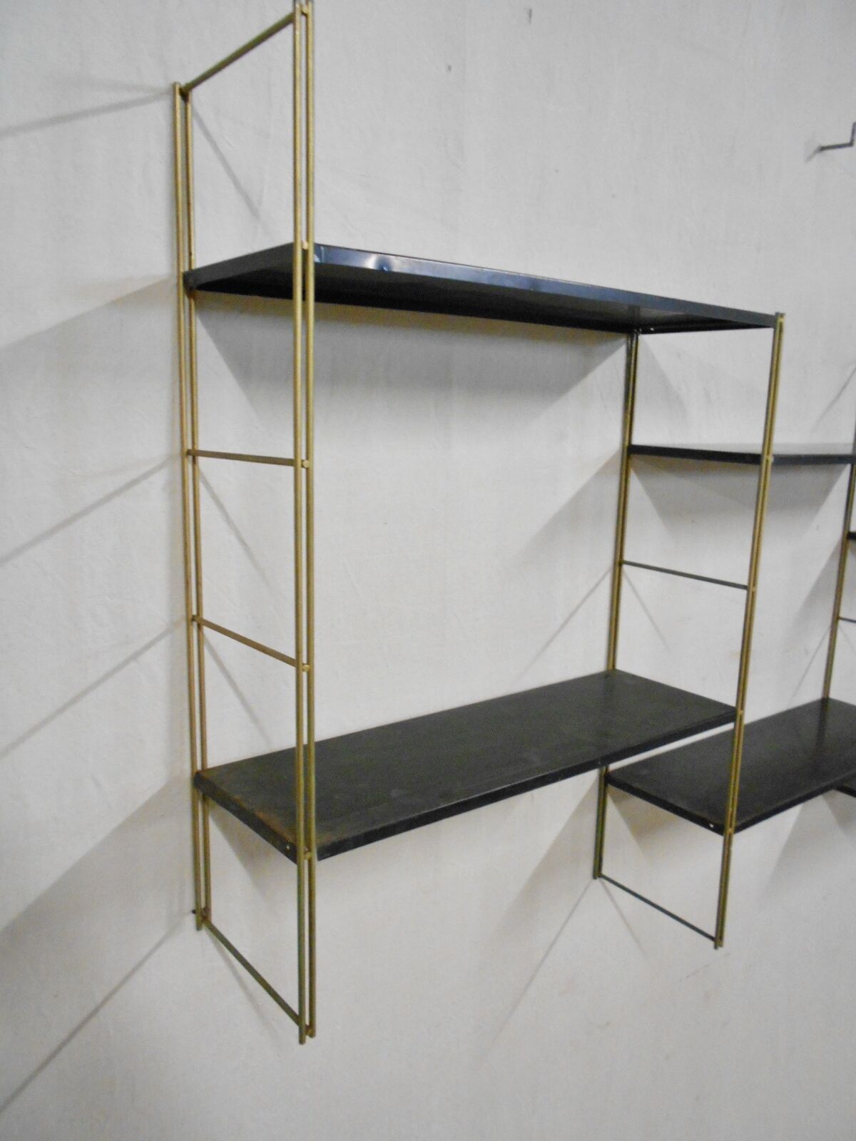 Vintage metal shelves