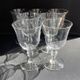 Baccarat – glasses size n°2 - art nouveau - blown plain crystal - service vence