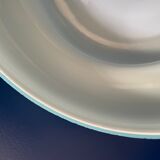 Vintage pendant lamp in blue opaline