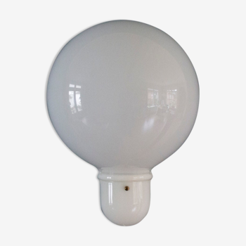 Space age perspex balloon wall lamp, white wall sconce, mushroom, acrylic vintage lighting