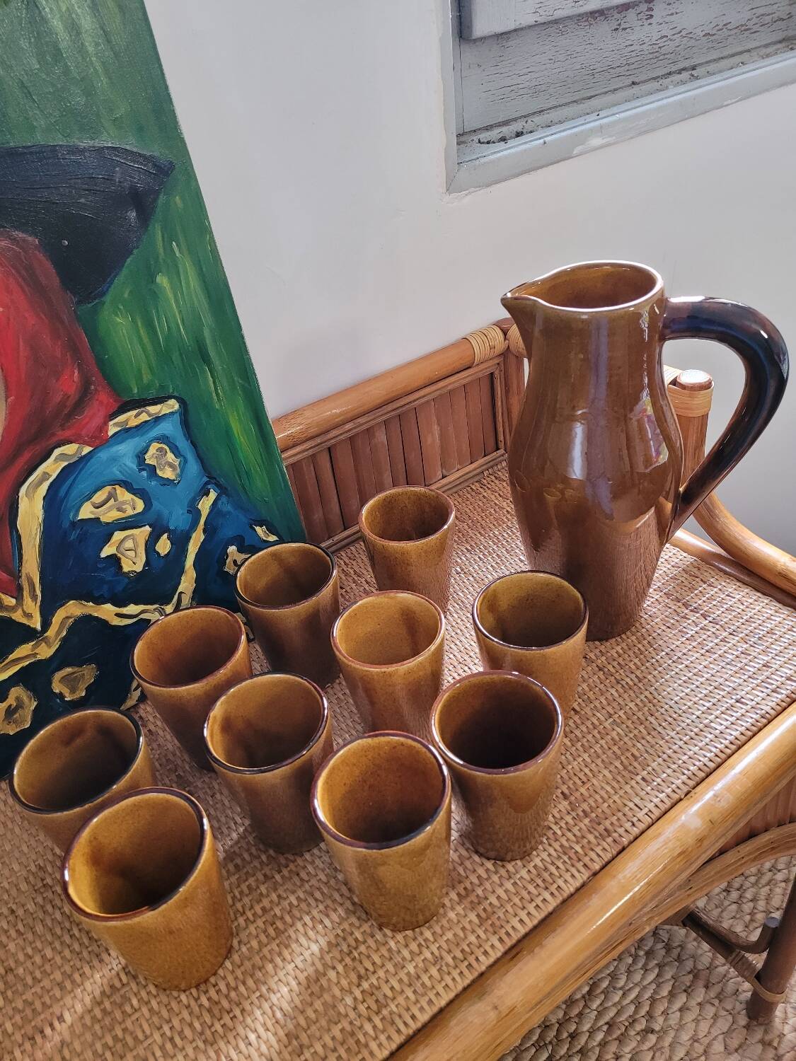 Ceramic orangeade set - 10 mazagrans