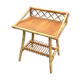 Bedside / side table rattan 1950 vintage