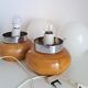 Paire de lampes de chevet vintage