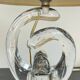 Lampe cristal art déco gravée Paris France