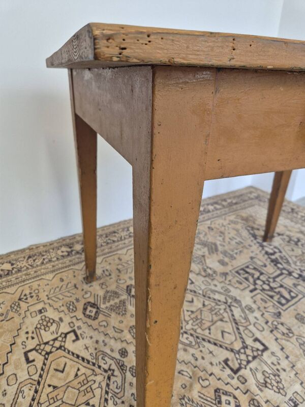 Table de magasin/métier en sapin ancien 1950s -1m