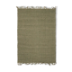 Tapis en jute et coton vert 190 x 290 cm