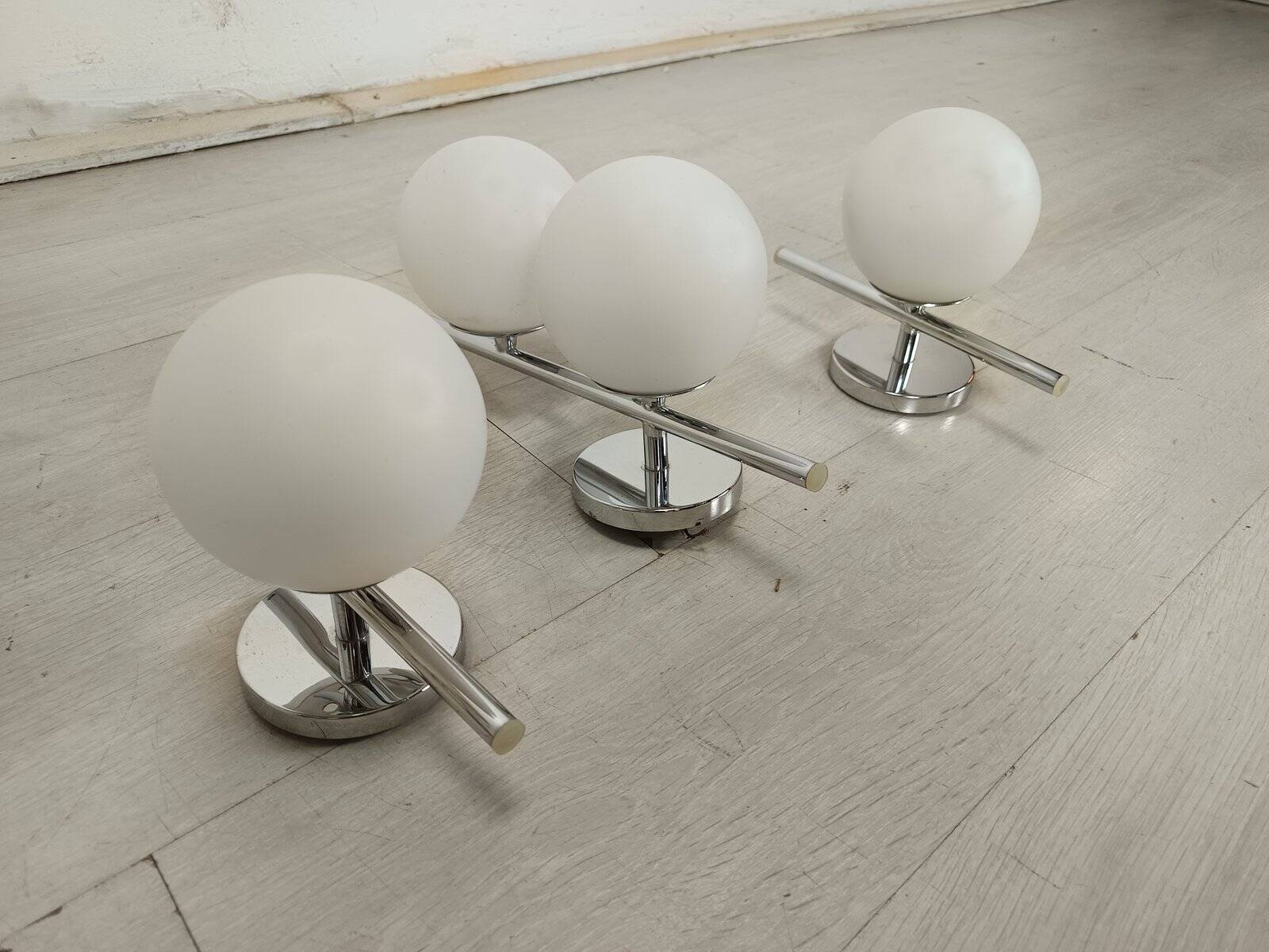 Vintage Ball wall lights, 1970s, set of 3