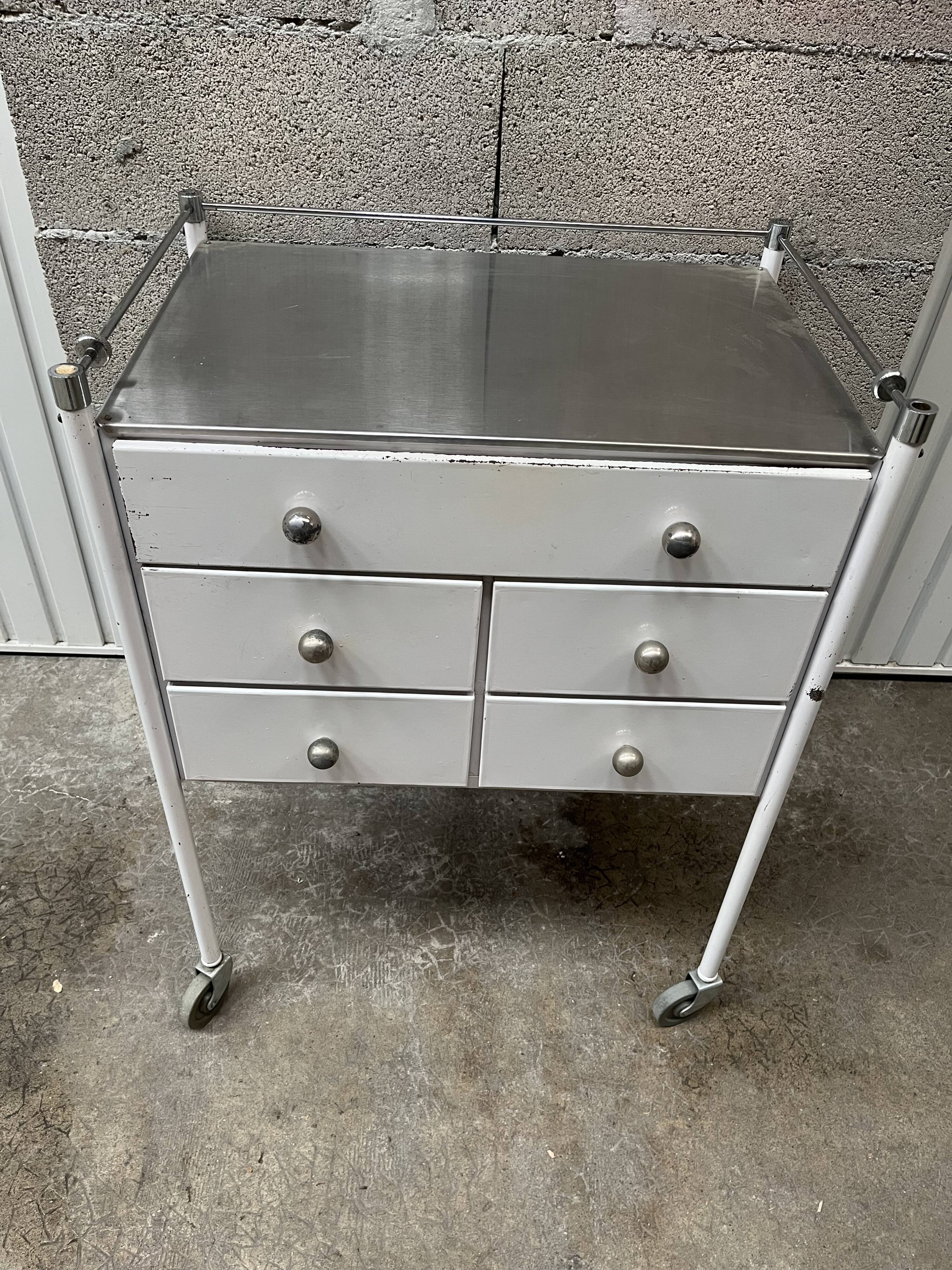 Meuble métal de métier 1960