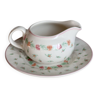 Pot à lait vintage en porcelaine anglaise Laura Ashley - Motif Rosebud