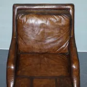 Chaise Longue en Cuir Teint à la Main