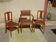 Art Deco salon; 1 bridge armchair and 2 matching chairs.