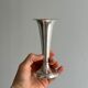 small antique silver-plated metal vase