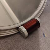 Round mirror tray from the 1930s with handles