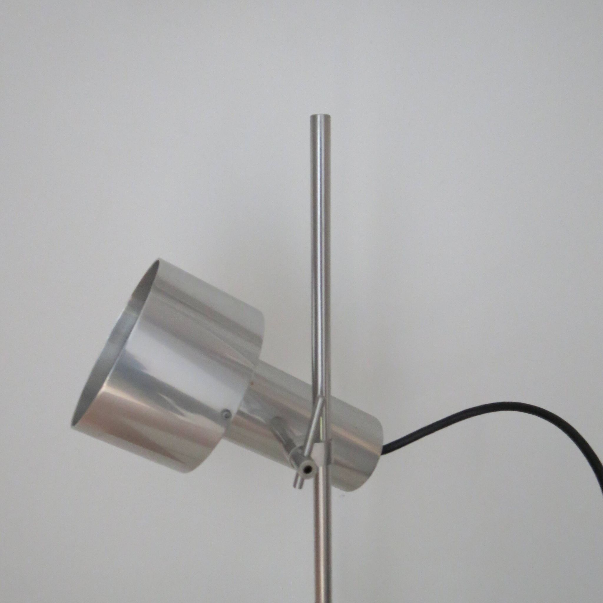 1960s desk lamp by Peter Nelson aluminium desk lamp mid century modern desk lamp