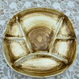 6 Longchamp Fondue Plates – 22 cm – Vintage Enameled Stoneware