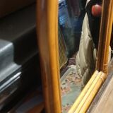 Rattan mirror