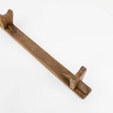 Rustic low bench in solid wood, France ca. 1850