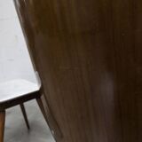 Suite de 6 chaises Baumann modèle 840 G2S finition acajou verni, 1963