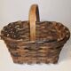 Rare antique wooden basket, retro vintage / 20th century