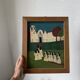 M.Lintz 77 naive oil painting framed