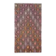 1970s Vintage Turkish Hand-Knotted Wool Cotton Brown Rug 130x194