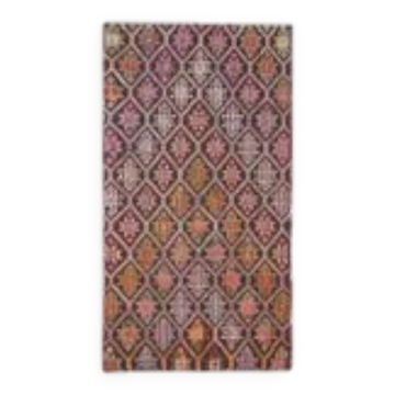 1970s Vintage Turkish Hand-Knotted Wool Cotton Brown Rug 130x194