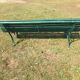 Slatd garden bench, 50s metal foot