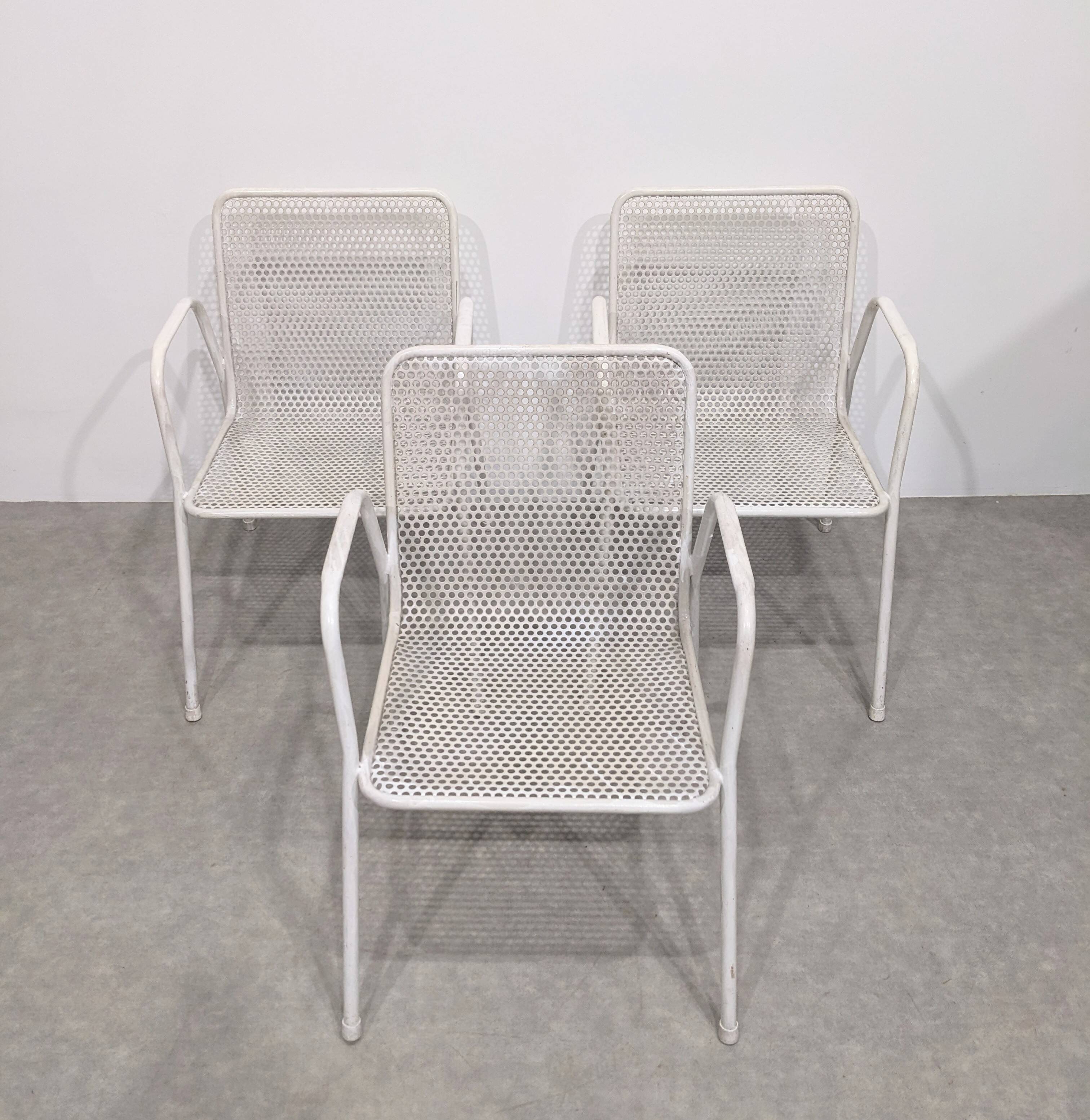 Set of 3 vintage EMU outdoor chairs