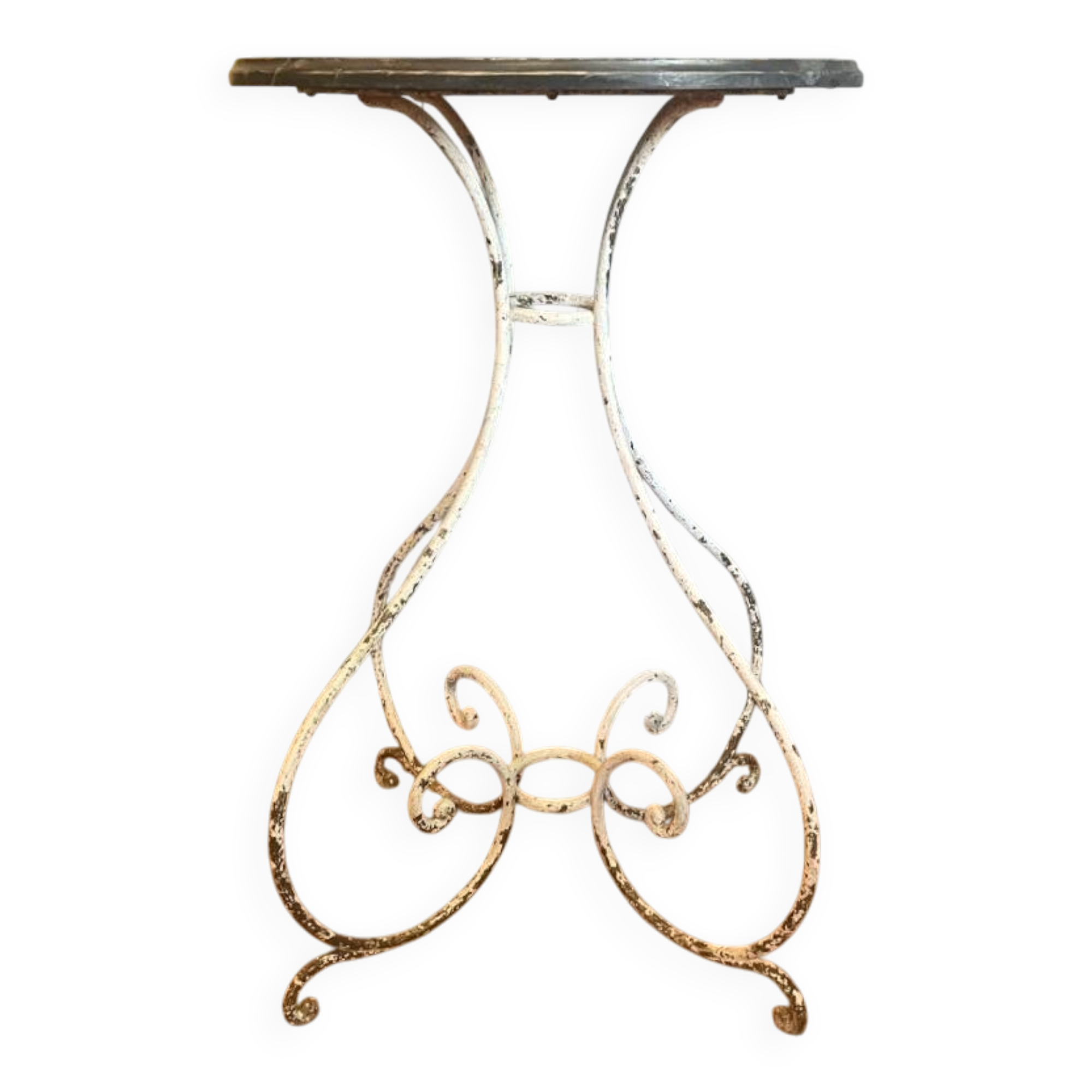 Art nouveau side table 1890 with hand-forged faux marble