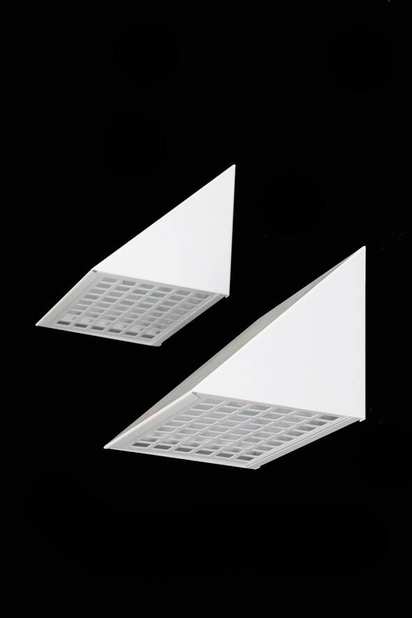 Set of 2 Lyfa “Type 3995” wall lamps / Postmodern / Danish Modern Design / 1970s / 1980s