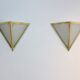 Ensemble d'ppliques de Glashütte Limburg  Allemagne 1970