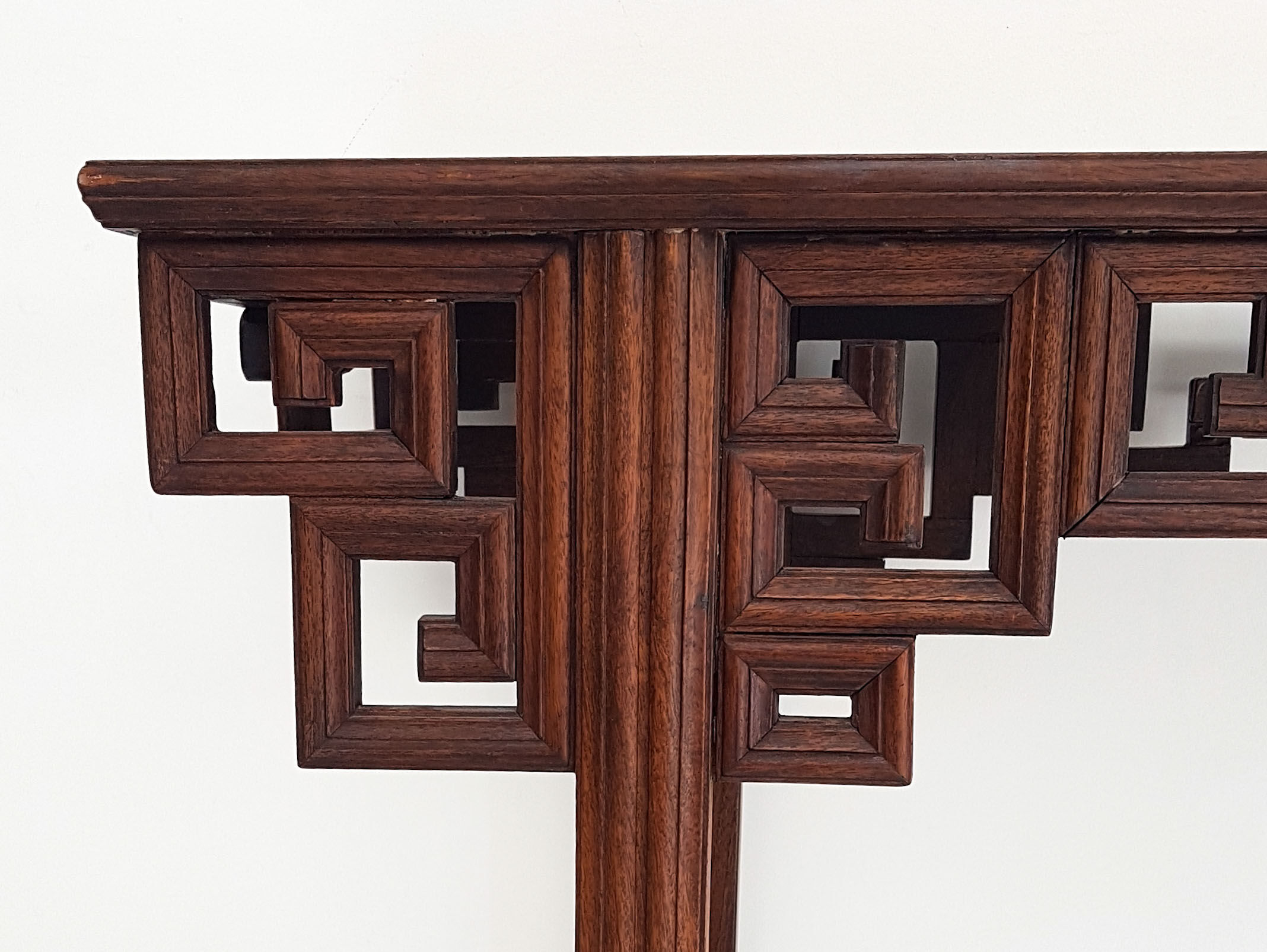 Exotic Asian wood console China 19th
