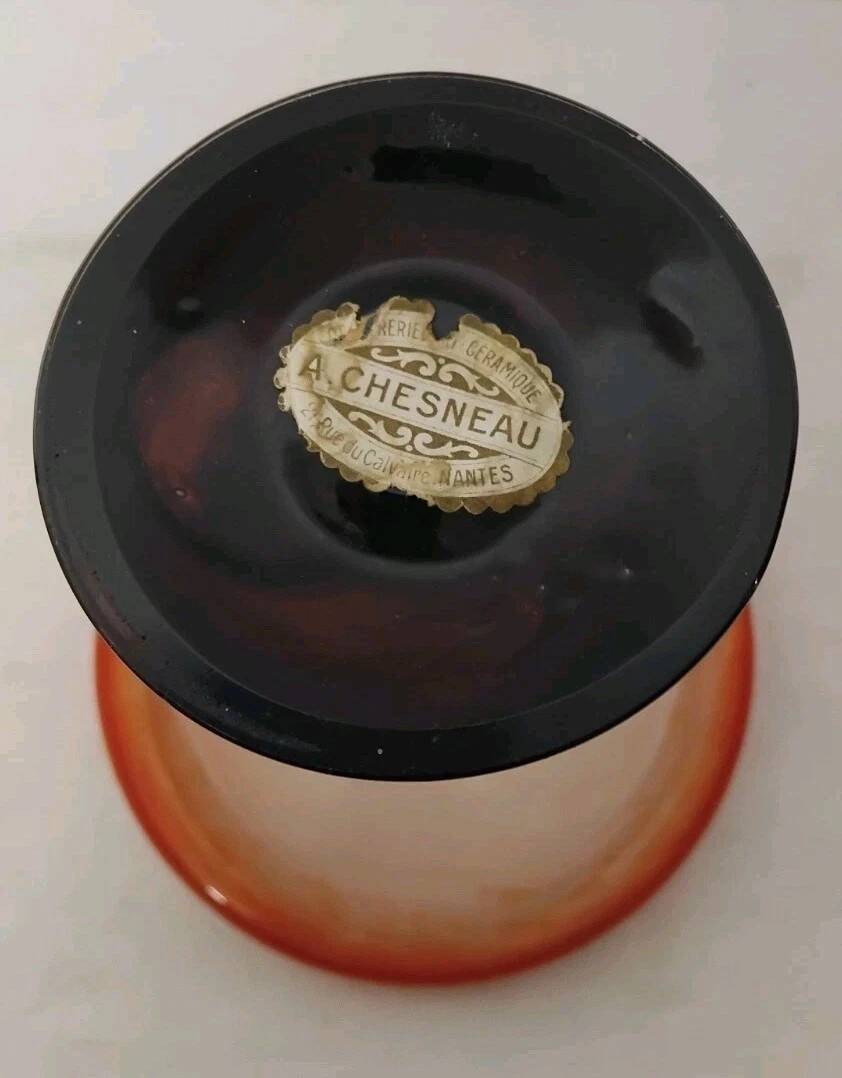 Jewelry Bowl on Foot Signed Schneider - Art Deco