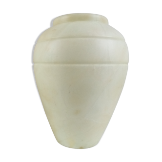 Vase marbre blanc