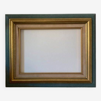 Old gold and blue frame